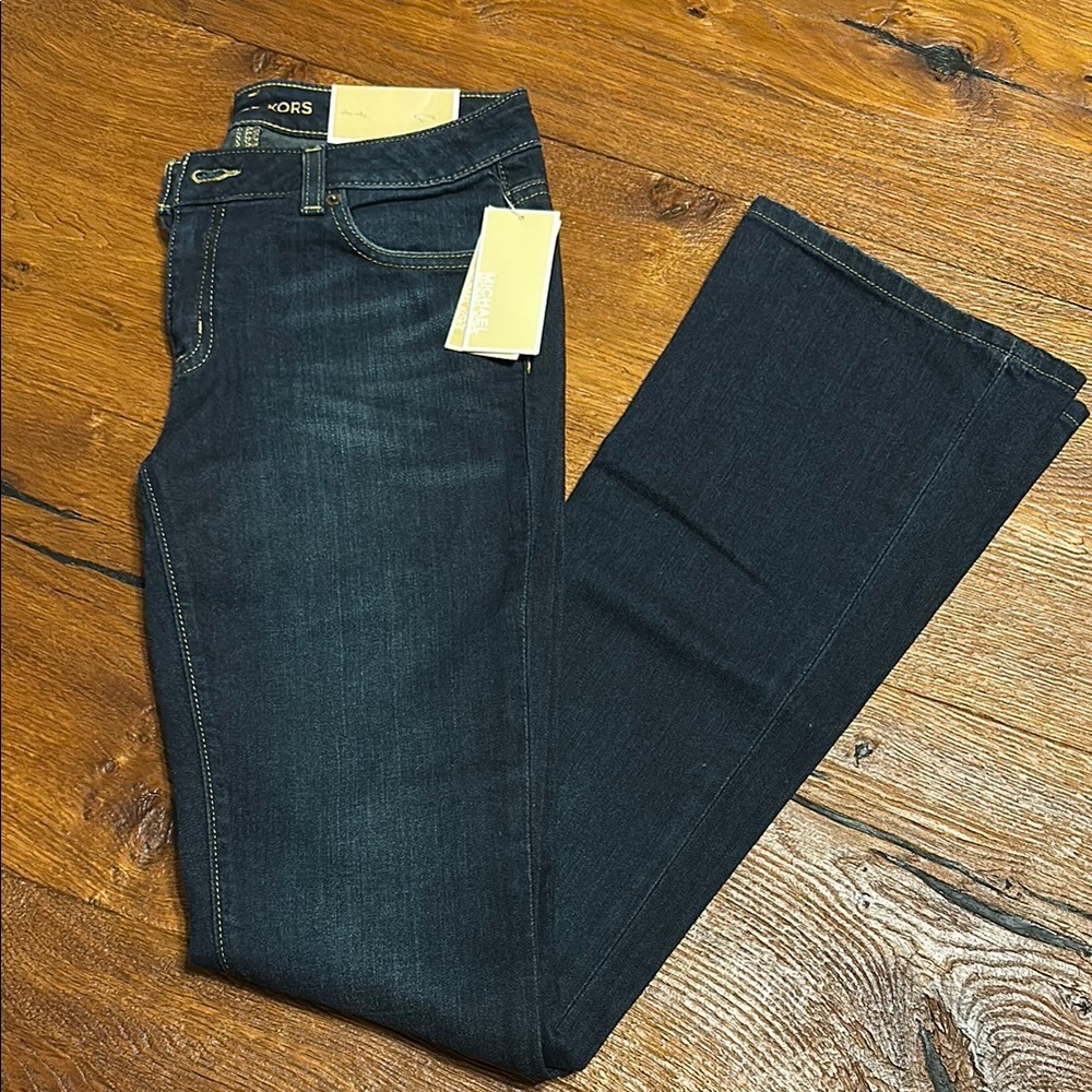 Michael Kors Black Boot Cut Jeans Sleek Style
